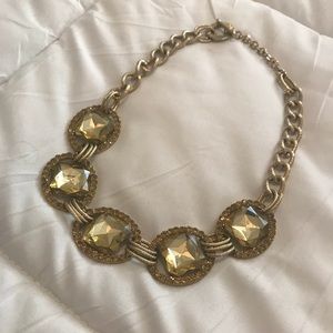 Gold jewel costume necklace